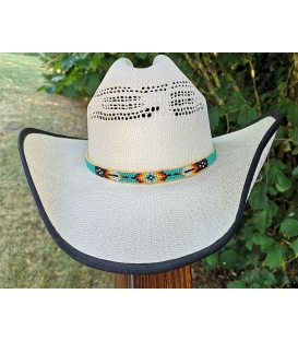 Tour de chapeau perlé