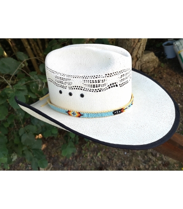 Tour de chapeau perlé