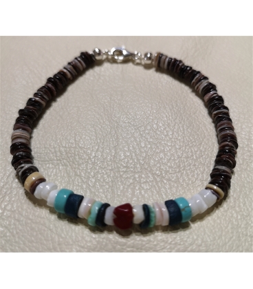 Bracelet en perles de coquillages