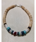 Bracelet en perles de coquillages