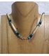 Collier en os et perles