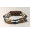 Bracelet en os et perles