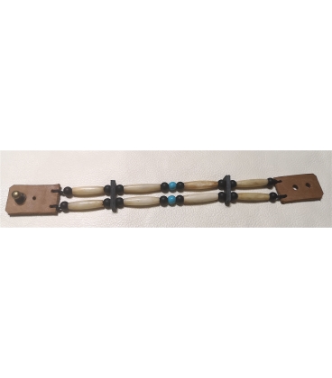 Bracelet os et perles