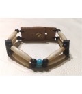 Bracelet os et perles