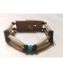 Bracelet os et perles