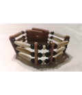 Bracelet en os et perles