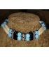 Collier en os et perles