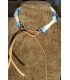 Collier en os et perles