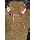Collier en os et perles