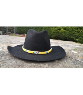 Tour de chapeau perlé