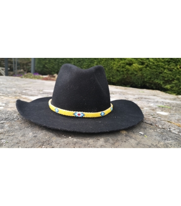 Tour de chapeau perlé