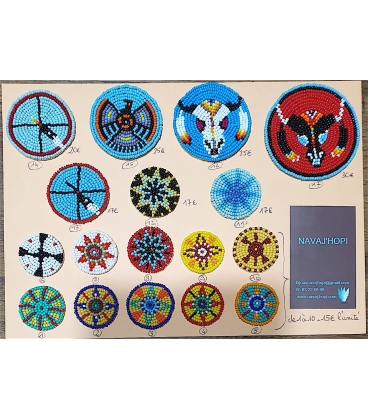 Rosettes perlées amerindien