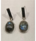 Boucles d'oreilles en Labradorite