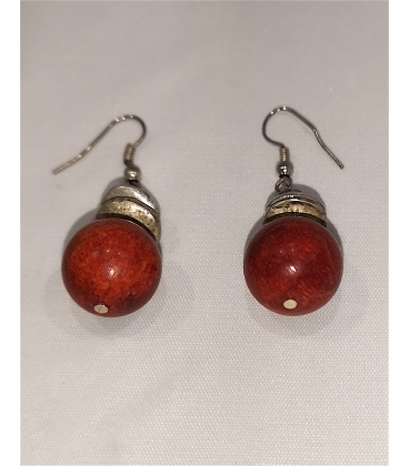 Boucles d'oreilles Corail