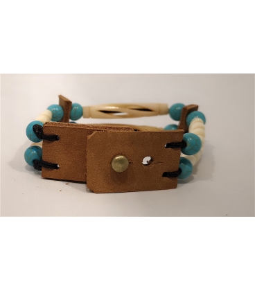 Bracelet os et perles