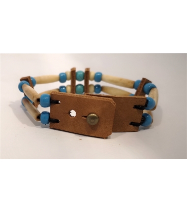 Bracelet os et perles