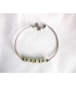 Bracelet perles et argent