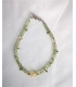 Bracelet perles vertes et argent