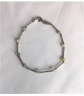 Bracelet argent et perles