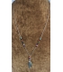 Collier zuni avec plumes