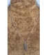 Collier fin avec pendentif plume