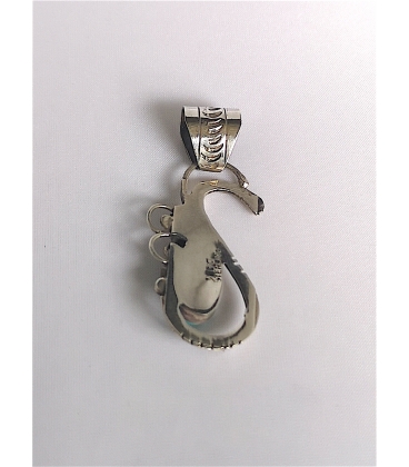 Pendentif fleur et sa turquoise