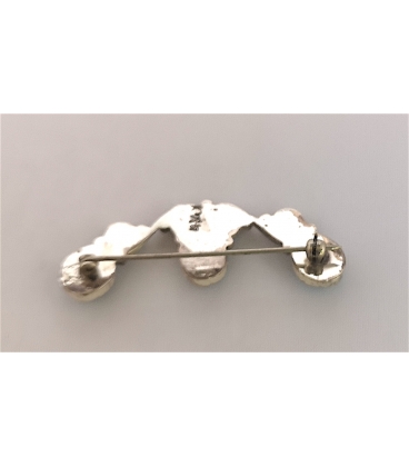 Broche et ses trois turquoises