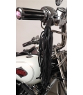 Franges en cuir pour levier de moto