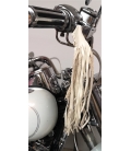 Franges en cuir pour levier moto