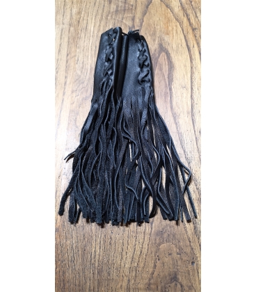 Franges en cuir pour poignée moto