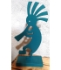 Kokopelli en bois turquoise