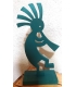 Kokopelli en bois turquoise