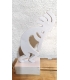 Kokopelli en bois blanc