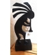 Kokopelli noir en bois