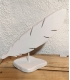 Plume blanche en bois