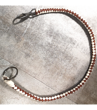 Lacet cuir pour portefeuille moto