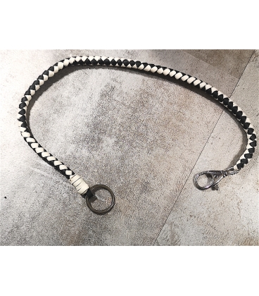 Lacet cuir pour portefeuille moto