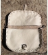 Pochette en cuir blanc