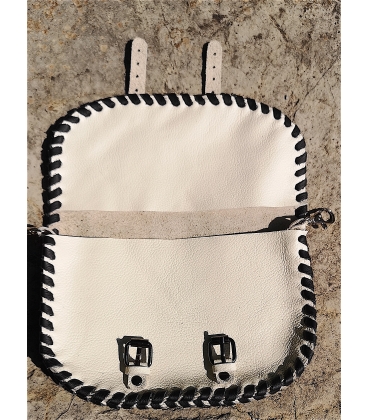 Pochette cuir fait main