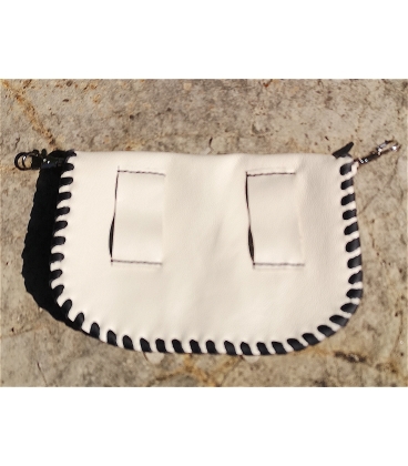 Pochette cuir fait main