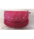 Pochette en cuir rouge
