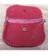 Pochette en cuir rouge