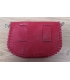 Pochette en cuir rouge