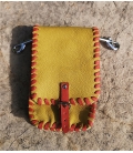 Pochette droite en cuir
