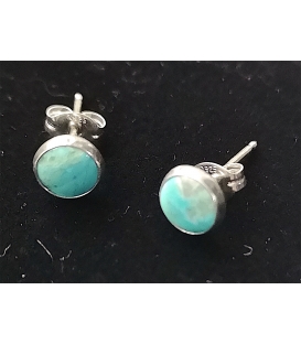 Boucles d'oreilles à clous avec turquoise