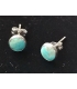 Boucles d'oreilles à clous avec turquoise