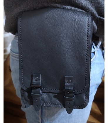 Pochette en cuir