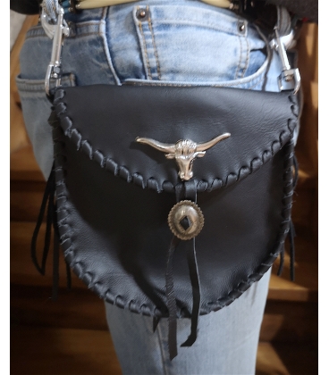 Pochette en cuir