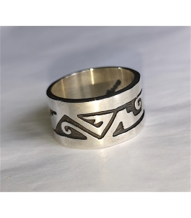 Bague anneau argent ethnique