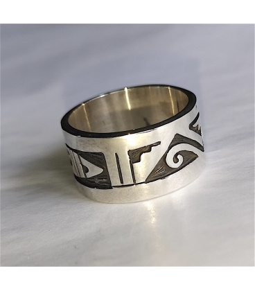 Bague anneau argent ethnique